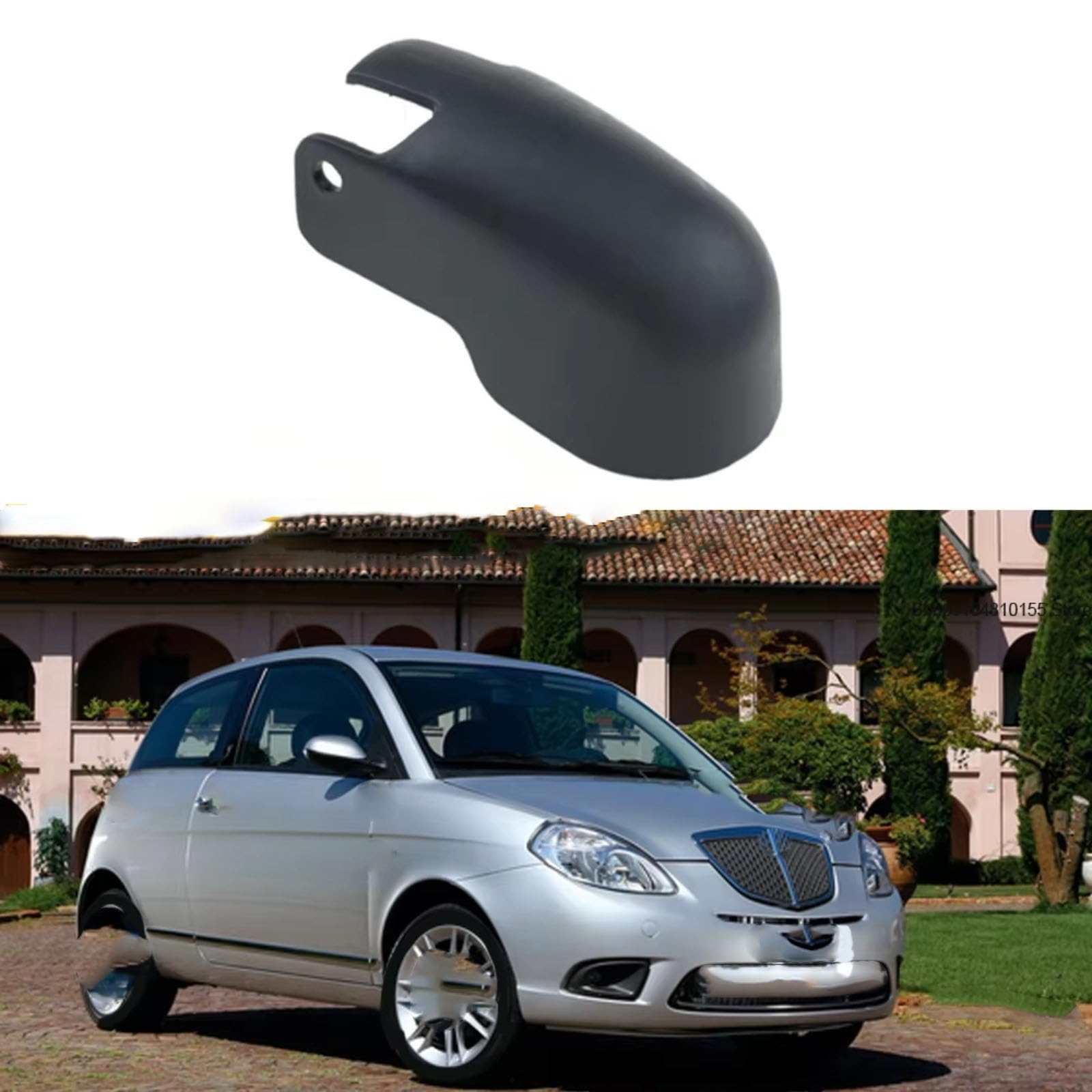 Wymiana nakrętki ramienia wycieraczki przedniej szyby do Lancia do Ypsilon 2003 2004 2005 2006 2007 2008 2009 2010 2011 osłona tylnej wycieraczki samochodu