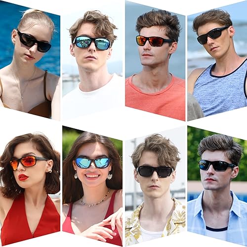 Miniatura 5 de Dollger Lentes de sol deportivos polarizados para hombres y mujeres, protección UV400, para correr, pesca, ciclismo, conducción, golf