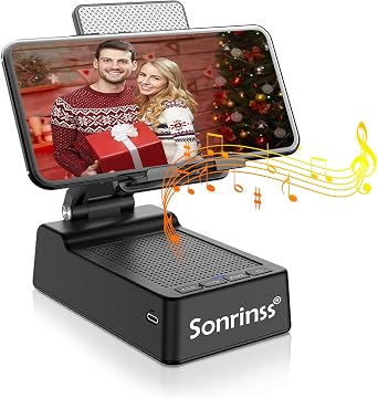 Wireless Bluetooth Speaker with Phone Holder -15H Playtime HD Sound, an Ideal Cool Gadget Gift for Men and Women on Christmas and Birthday | Compatible with All Phones