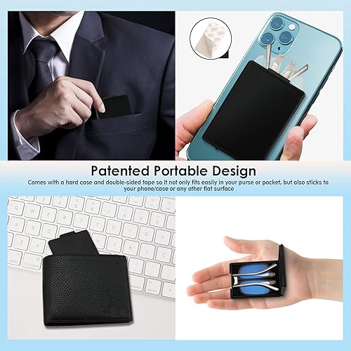 Miniatura 12 de SKYOAK Evolved Folding Reading Glasses For Women Men Blue Light Blocking Anti UV Eyestrain Foldable Portable Compact Readers with Flat Hard Case