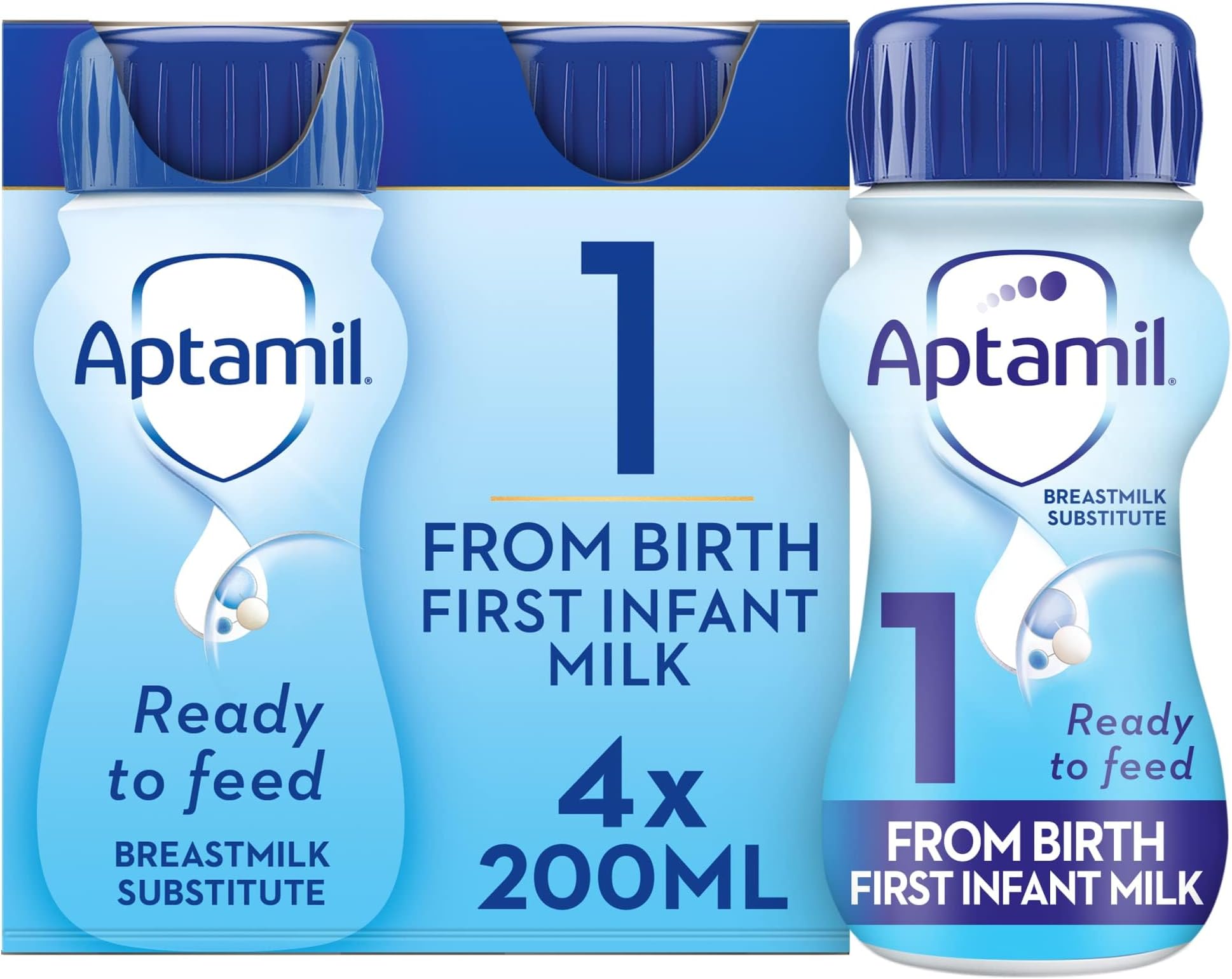 1 First Infant Milk From Birth, 4 x 200ml