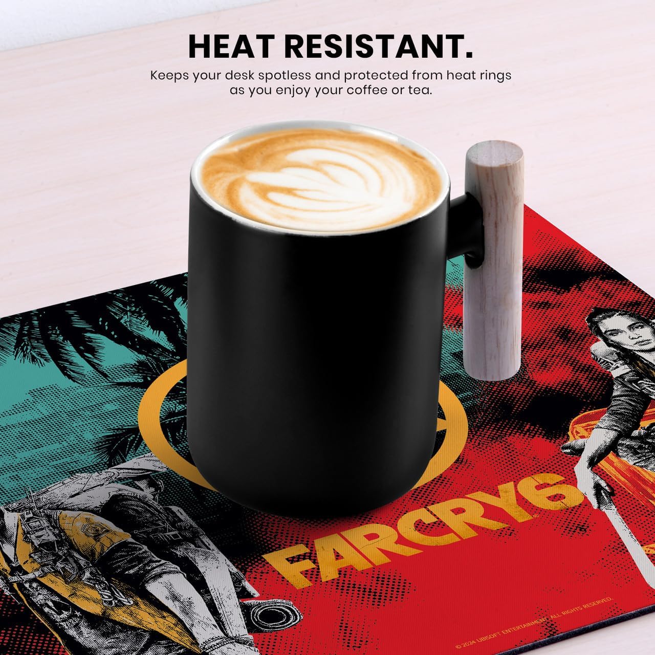 Head Case Designs Officially Licensed Far Cry Dani Rojas Logo 6 Graphics 9.84 x 11.81 x 0.12 inches (250 x 300 mm) - S Gaming Office Desk PC Keyboard Mouse Mat Pad - Image 6