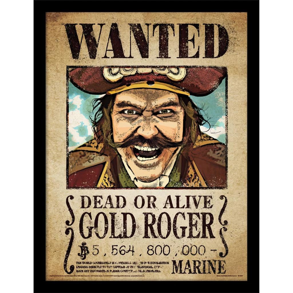 Pyramid ONE PIECE NETFLIX - Gold Roger - Impression encadrée 30x40cm