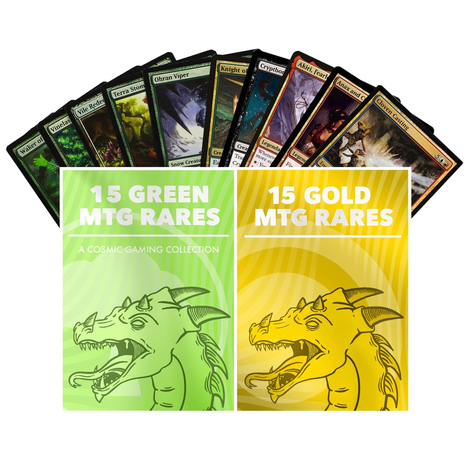 Amazon.com: Magic The Gathering Green & Beyond Booster Pack - 15 Gold Rare  & 15 Green MTG Cards Set - Beasts, Elves - High-Value Cards Box to Power Up  Your Magic Deck -