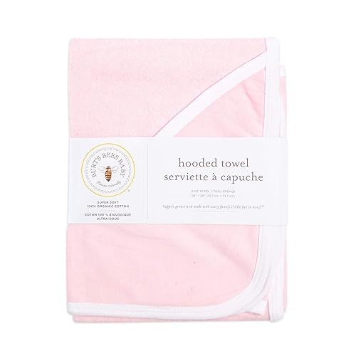 Miniatura 44 de Toalla orgánica con capucha de una sola capa para bebé de Burt's Bees Baby, Toallas con capucha para bebé, de una sola capa, 100% algodón orgánico,