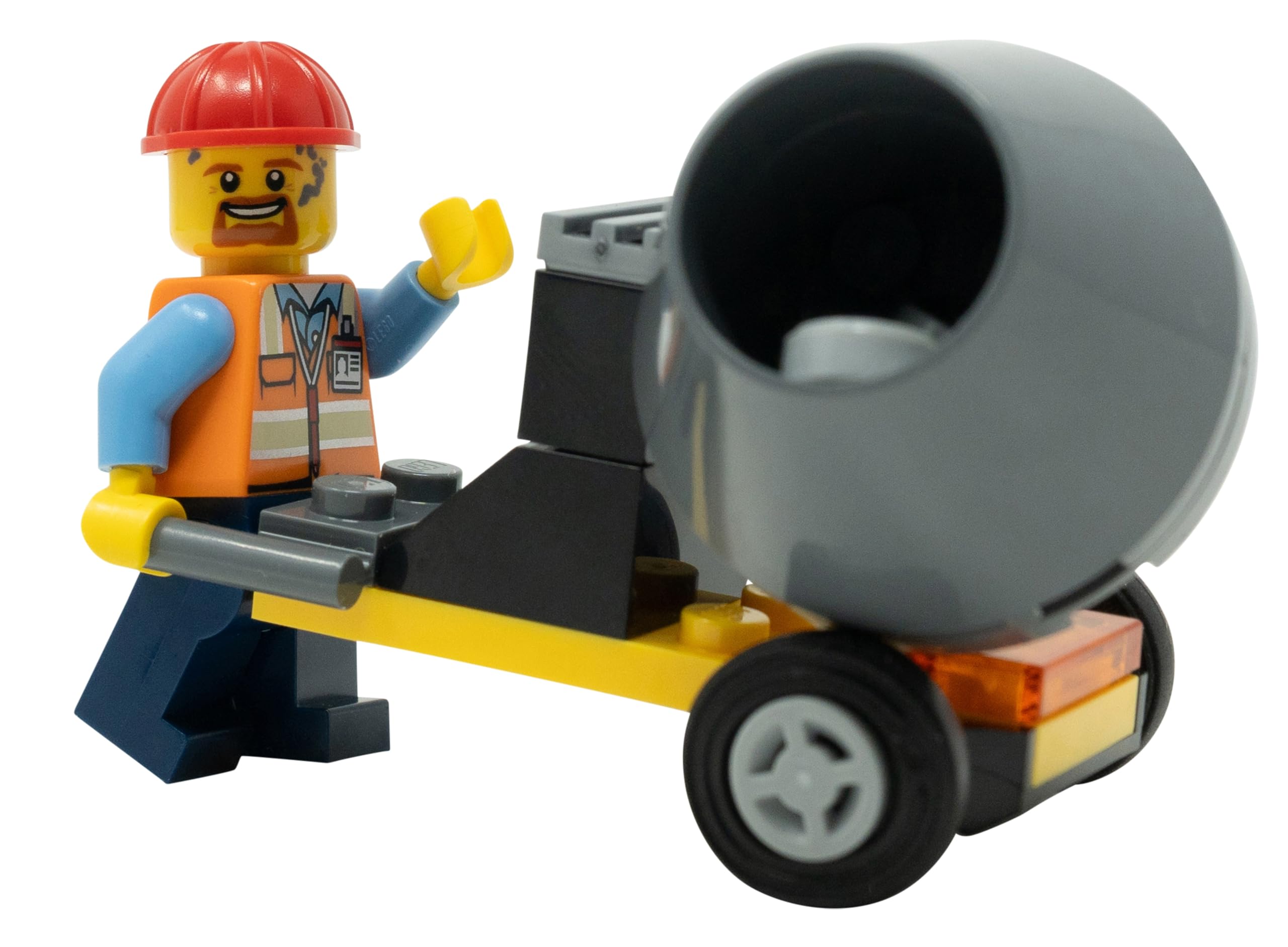 LEGO City: Construction Worker Minifigure with Bull Dozer