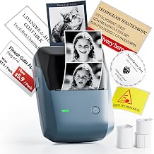 NIIMBOT B1 Pro Label Maker, 300DPI HD Label Printer with 3 Roll Label, Blue | Red&Black Dual-Color Label Printer for Stores, Small Business