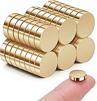 Vista 12 de SMARTAKE 80 imanes para refrigerador, pequeños imanes redondos de 0.394 x 0.094 pulgadas, imanes de neodimio multiusos de alta calidad para nevera