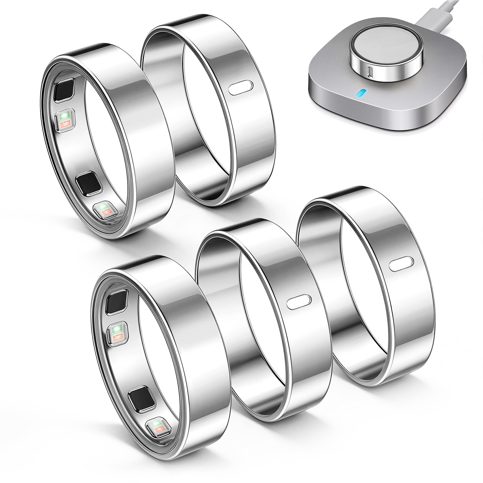 5 Pack TPU Cover Compatible for Oura Ring 5 -Size 10,Scratch Resistant