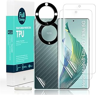 Ibywind Honor Magic 5 Lite 5G/Honor X9a 5G (6.67 inch) TPU Film, 2 Sheets Hydrogel Film with Guide Frame, Lens Cover (1), Back Sheet (1), Excellent Elasticity and Flexibility TPU Material Protective