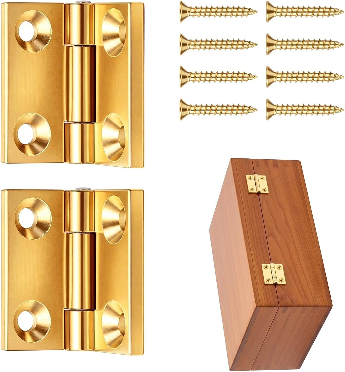Brass Miniature Butt Hinges Antique Styles Compact Hinges Ideal for Model Making & Tiny Woodworking Applications Bronze