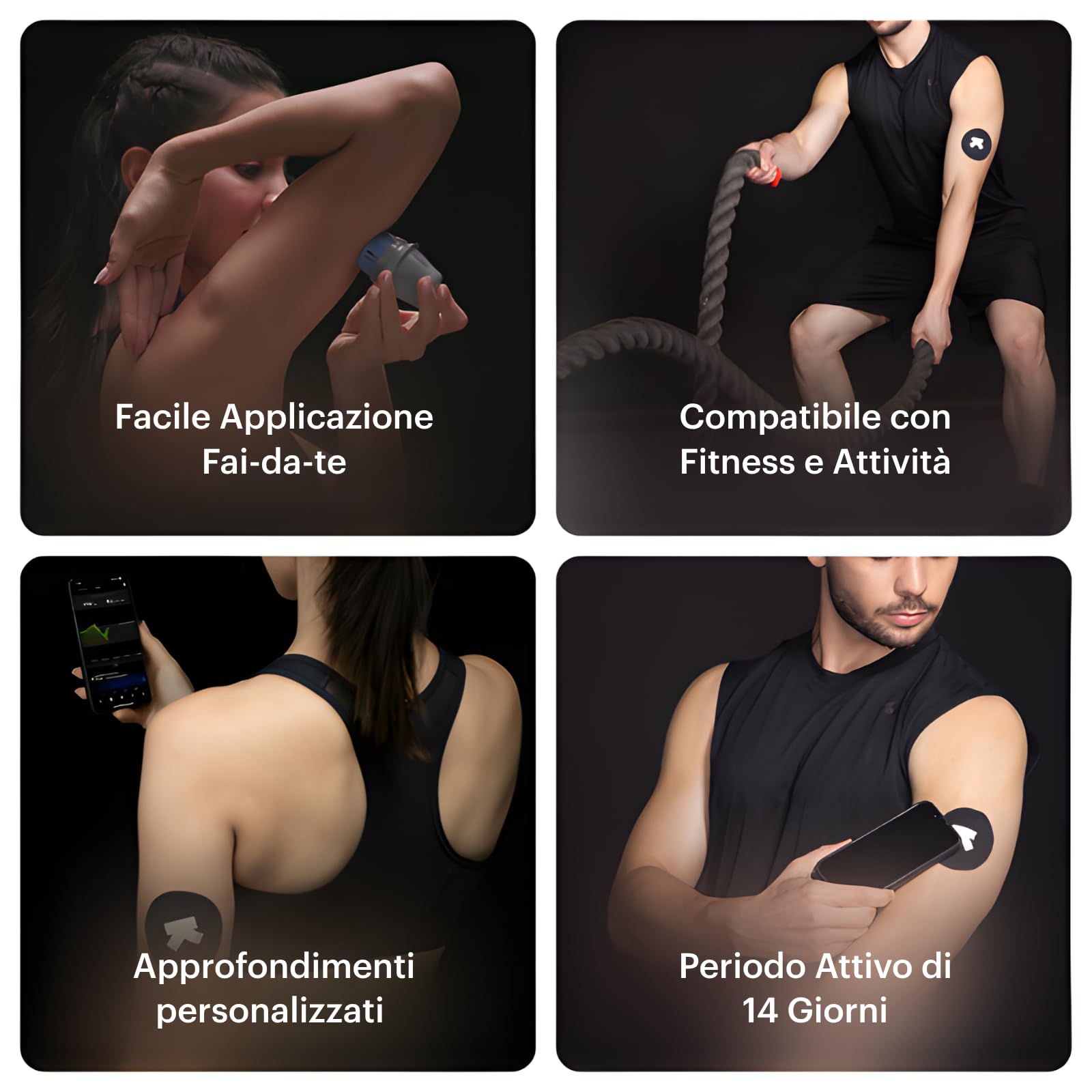 Ultrahuman M1 | Monitoraggio intelligente della glicemia tramite app | Ottimizza la tua dieta | Monitoraggio continuo della glicemia, sensori avanzati Freestyle Libre 2 Plus CGM (2 sensore)