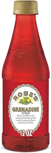 Rose's Grenadine, 12 fl oz bottle, Made with Pomegranate Flavor, Mixer to Add to