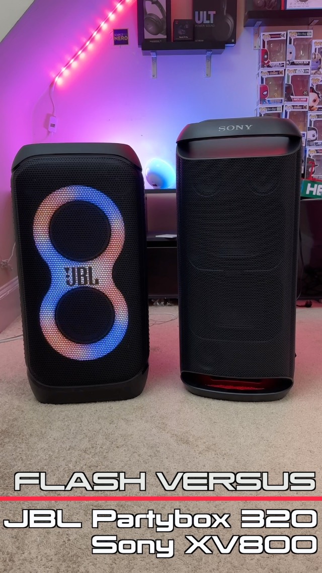 Watch Flash Versus JBL Partybox 320 VS Sony XV800 on Amazon Live