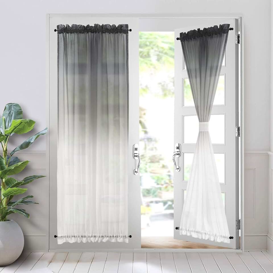 sheer curtains tie top