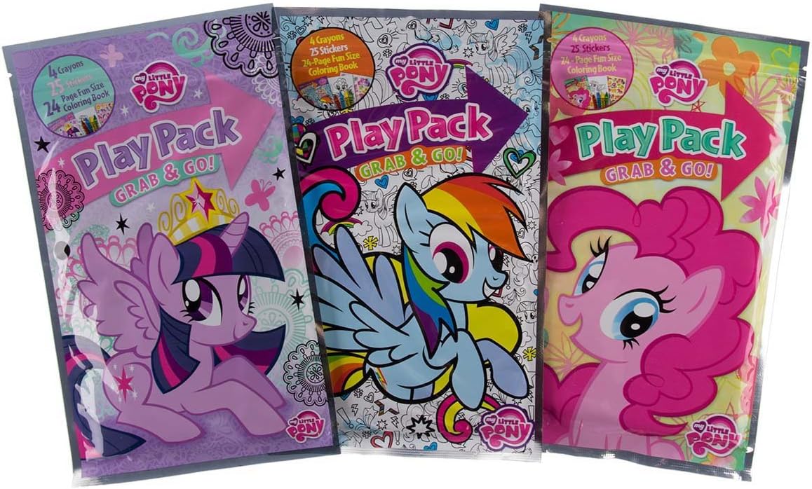Download Buy Set Of 15 My Little Pony Play Packs Fun Party Favors Coloring Book Crayons Stickers Online In Vietnam B077yrgvmr