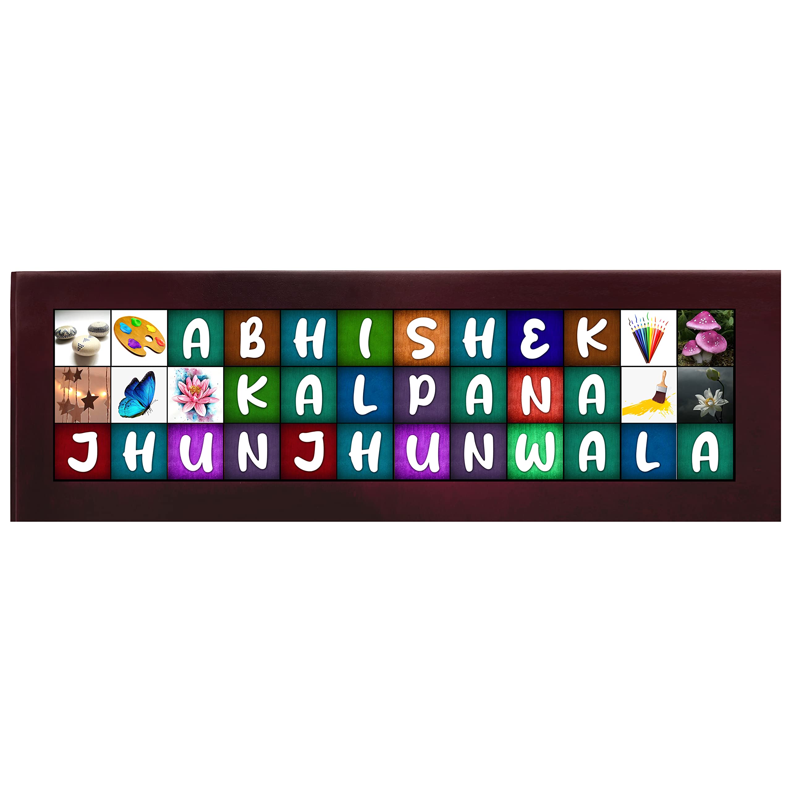 Customized Wooden Name Plate for Home Entrance, House & Apartment Doors (12Letter/1Line) — Amazon image 9