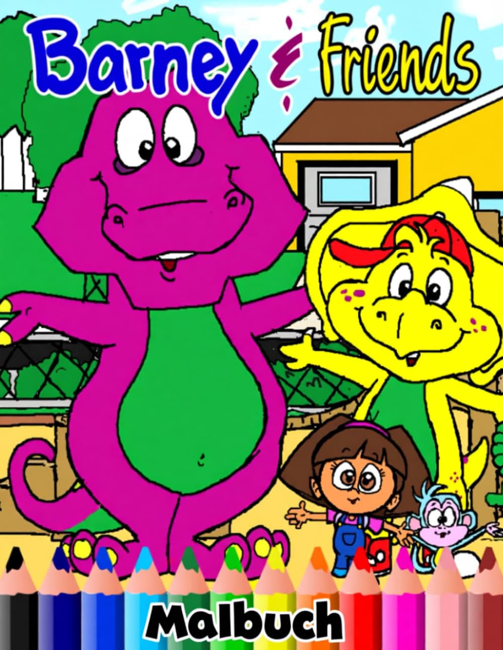 Coloring Book: JUMBO Drawing Pages Of Characters for Kids Ages 4-8 8-12 | +50 High Quality Coloring Pages for Stress Relief and Relaxation