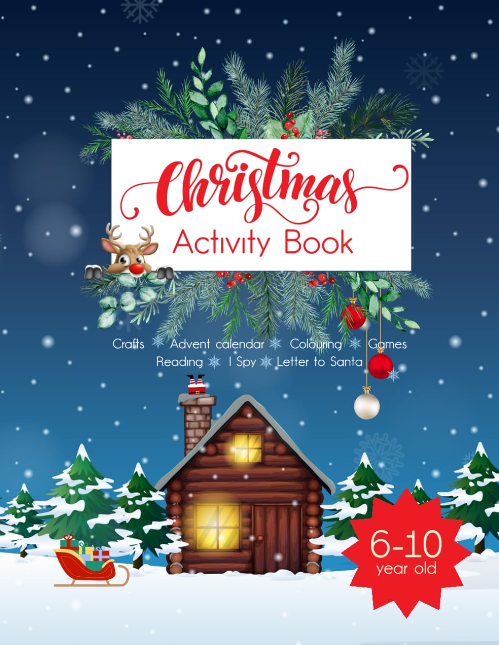Christmas Activity Book for 6-10 year old (Creative Kids Activity books)