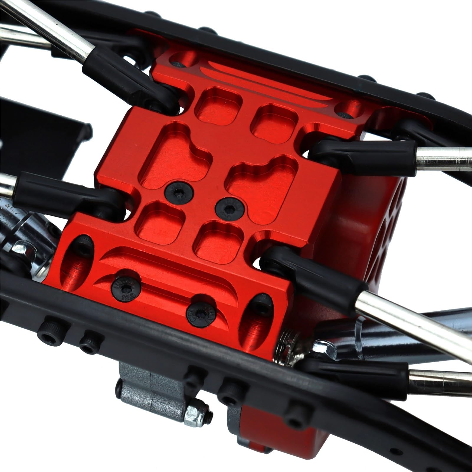 Piastra Skid Supporto Trasmissione Alu per Axial per SCX10 1/10 Ricambi RC | Piastra Skid Alluminio Anodizzato Supporto Trasmissione Per Upgrade Crawler RC Montaggio A Bulloni