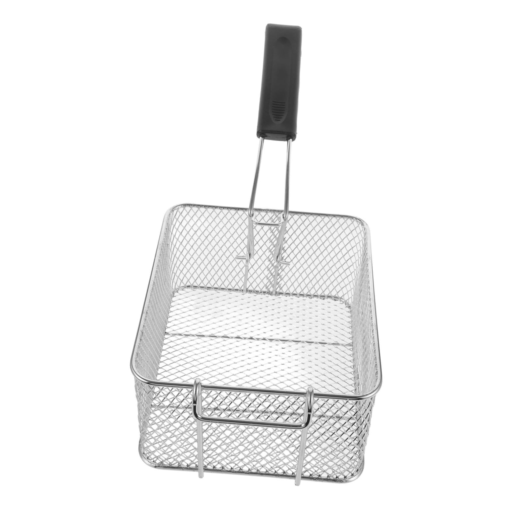 Cabilock 2 Piezas Cesta de Freír Inoxidable con Mango Antideslizante Cesta para Freír Pollo y Papas Fritas Utensilio de Cocina Práctico para y Hogar