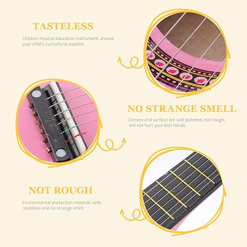 Vista 13 de Guitarra para niños de 23 pulgadas, 6 cuerdas, acústica para principiantes, instrumento musical, azul