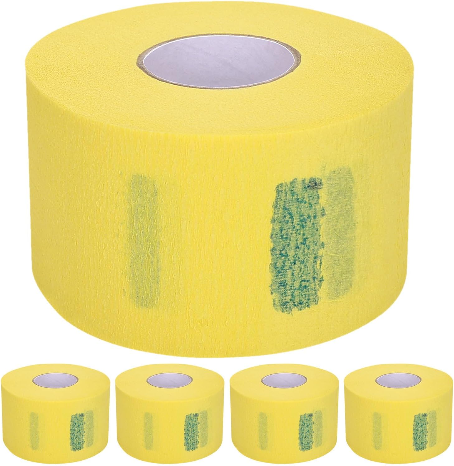 5 Rolls Barber Neck Strips Crepe Paper Disposable Stretchy