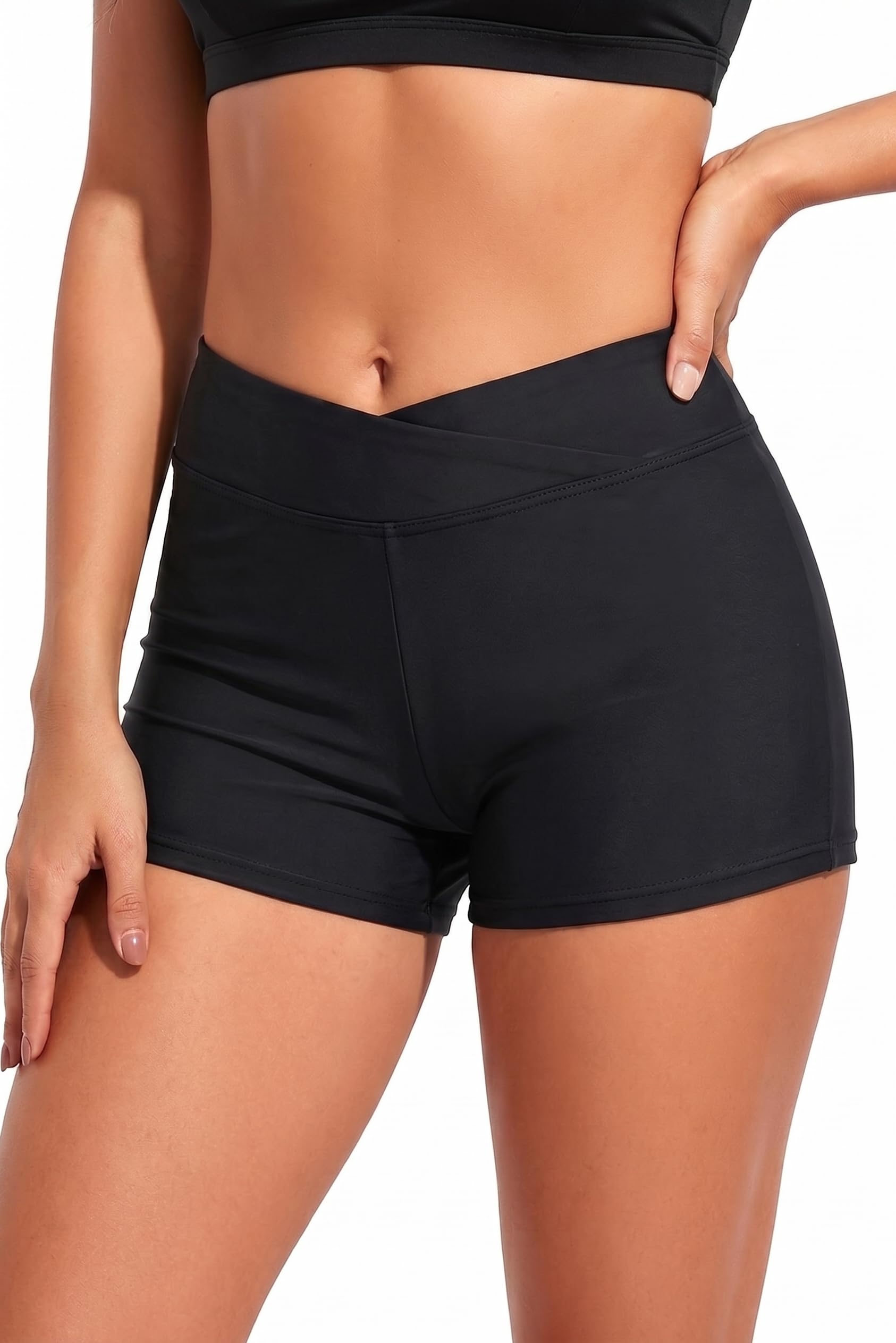 Womens V Cross Swim Shorts