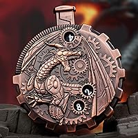 Vista 11 de Juego de dados de ruleta único de metal, mecánico, rodillo DND D & D, Steampunk Spinner D20 todo en uno D4 D6, D8, D10, D12 D100 para Dungeons and