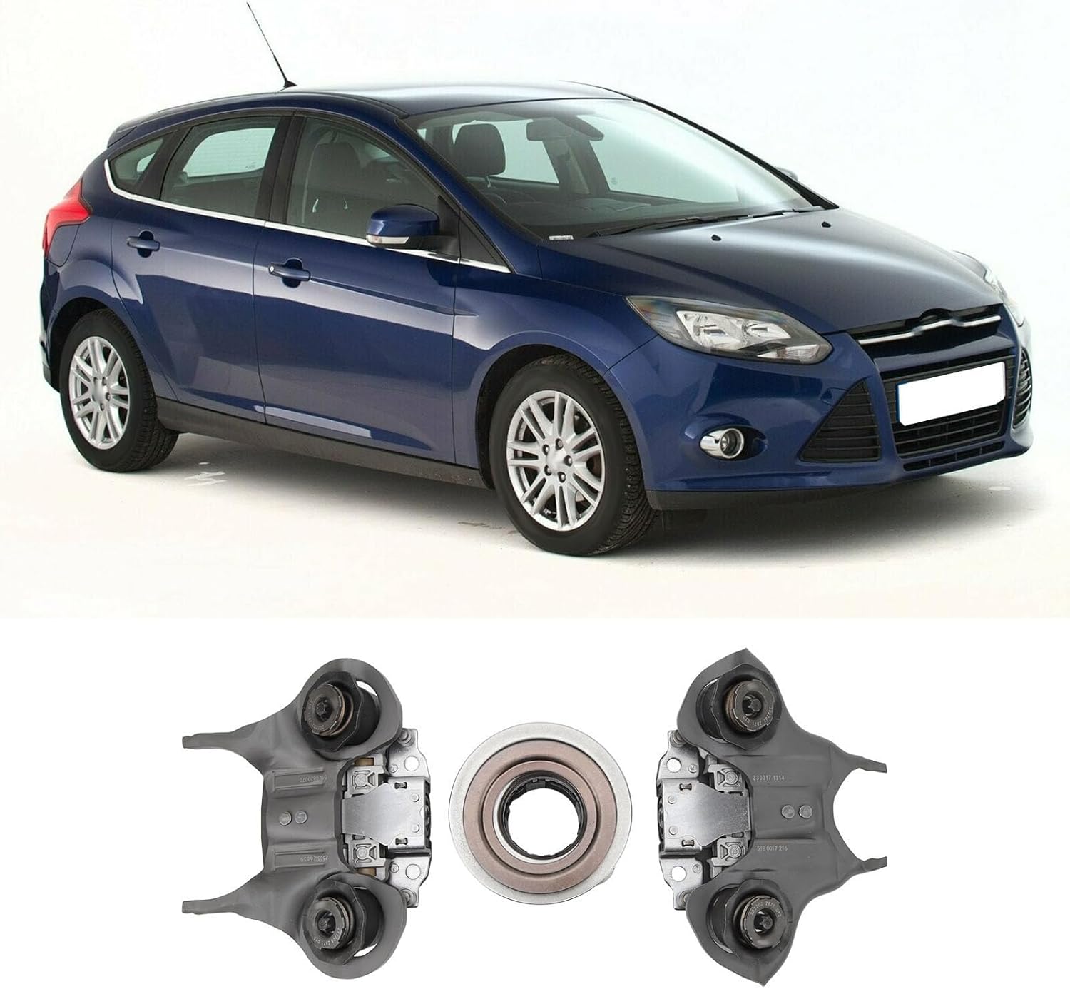 Transmission Clutch Shift Fork 6DCT250, Fit for 2012-2019, Focus 2012-2019, Replaces OE DPS6, High Strength Aluminum Alloy Durable Car Accessory