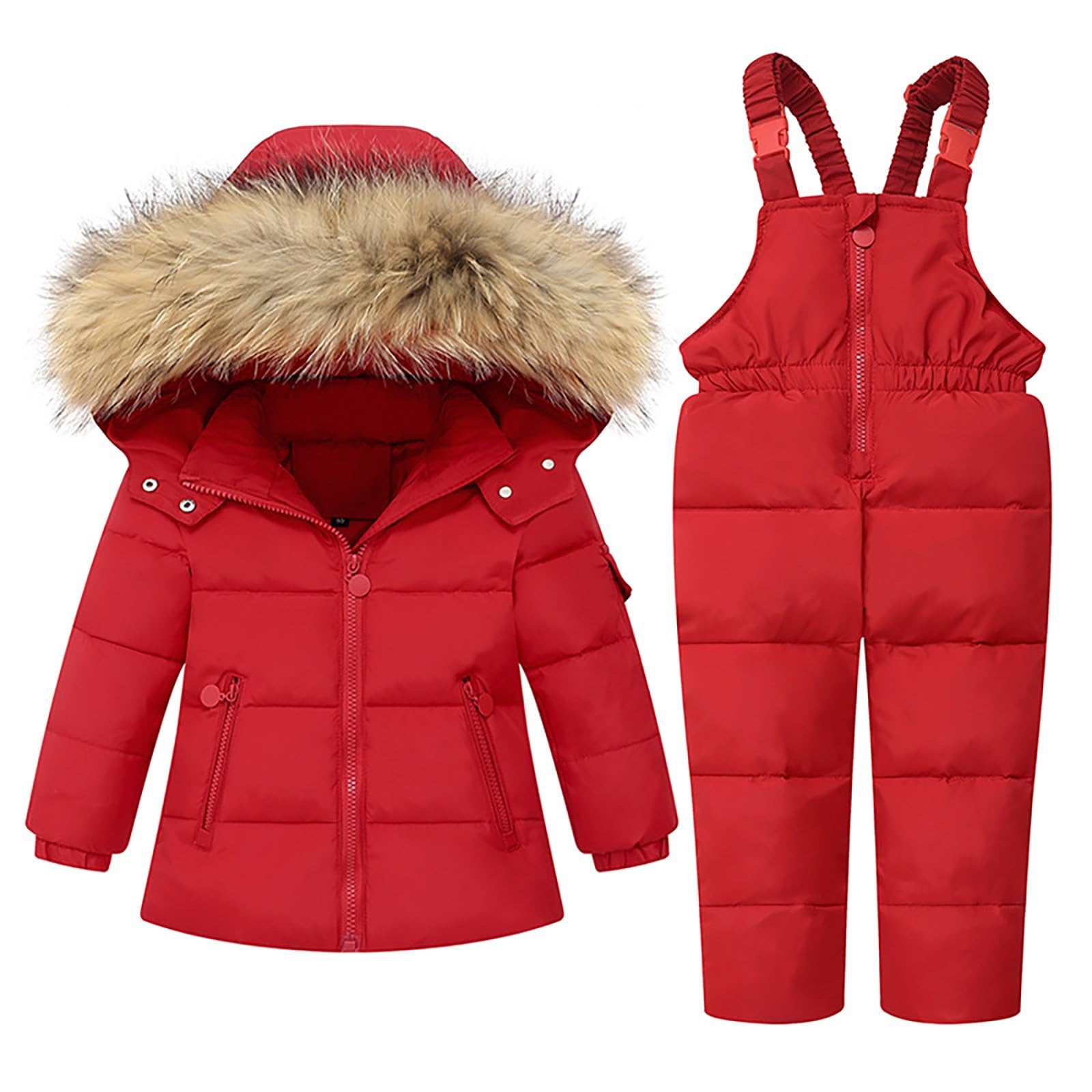 Set Bimba Tute Completo Da Neve Invernale Set Tuta Sci Da Bambina Calda Set Da Sci Per Bambini Apertura Con Zip Set Tuta Impermeabile Bimbo Bambina Tuta Da Neve Per Bambini Set Da Sci