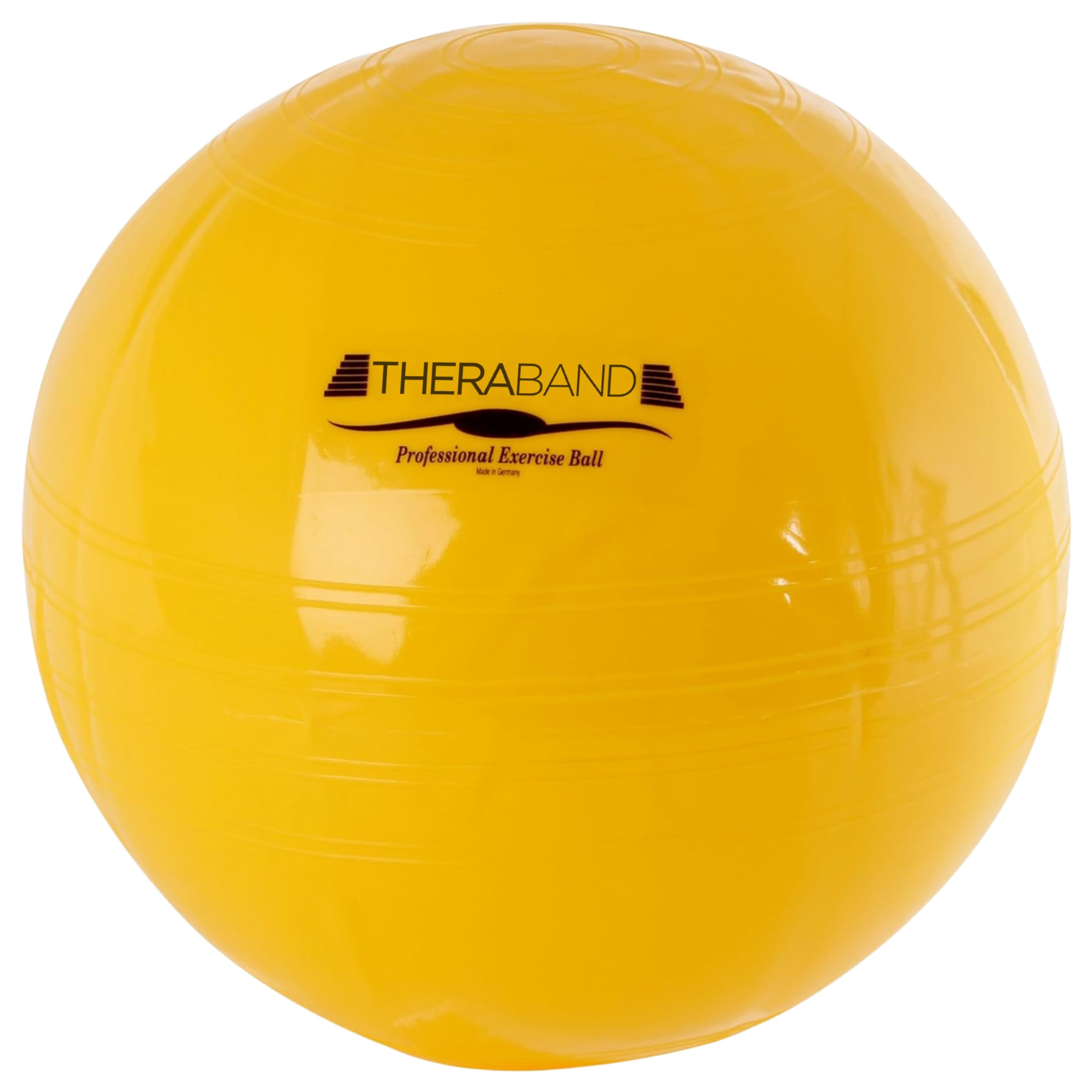 THERABAND Exercise Ball – Yoga, Pilates & Gym Ball for Core Strength, Stability & Balance – Anti-Burst Sphere for Physio & Office Sitting – Durable, Non-Slip, with Inflation Adaptor