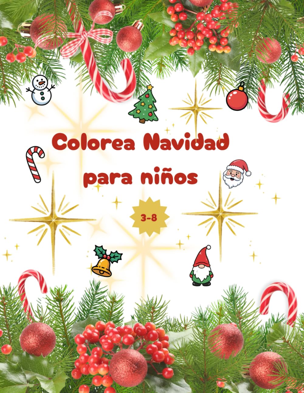 Colorea en Navidad: Libro para Colorear de Navidad