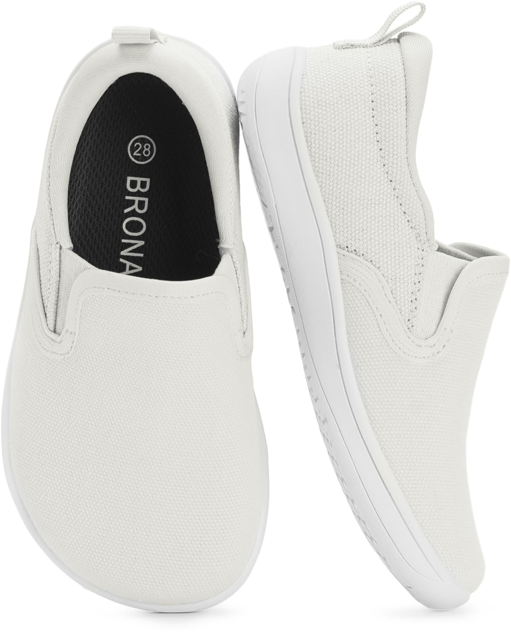 BRONAX X WHITIN Toddler/Little Kid Wide Toe Box Barefoot Shoes | Minimalist Sneakers for Boys/Girls | Zero Drop