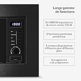 Klarstein Verosteel Built-in Microwave with Grill – 20L, 700W Microwave & 800W Grill, 8 Programs, Touch Control, Stainless Steel, Integrated Microwave Oven, Black Stainless Steel - 5