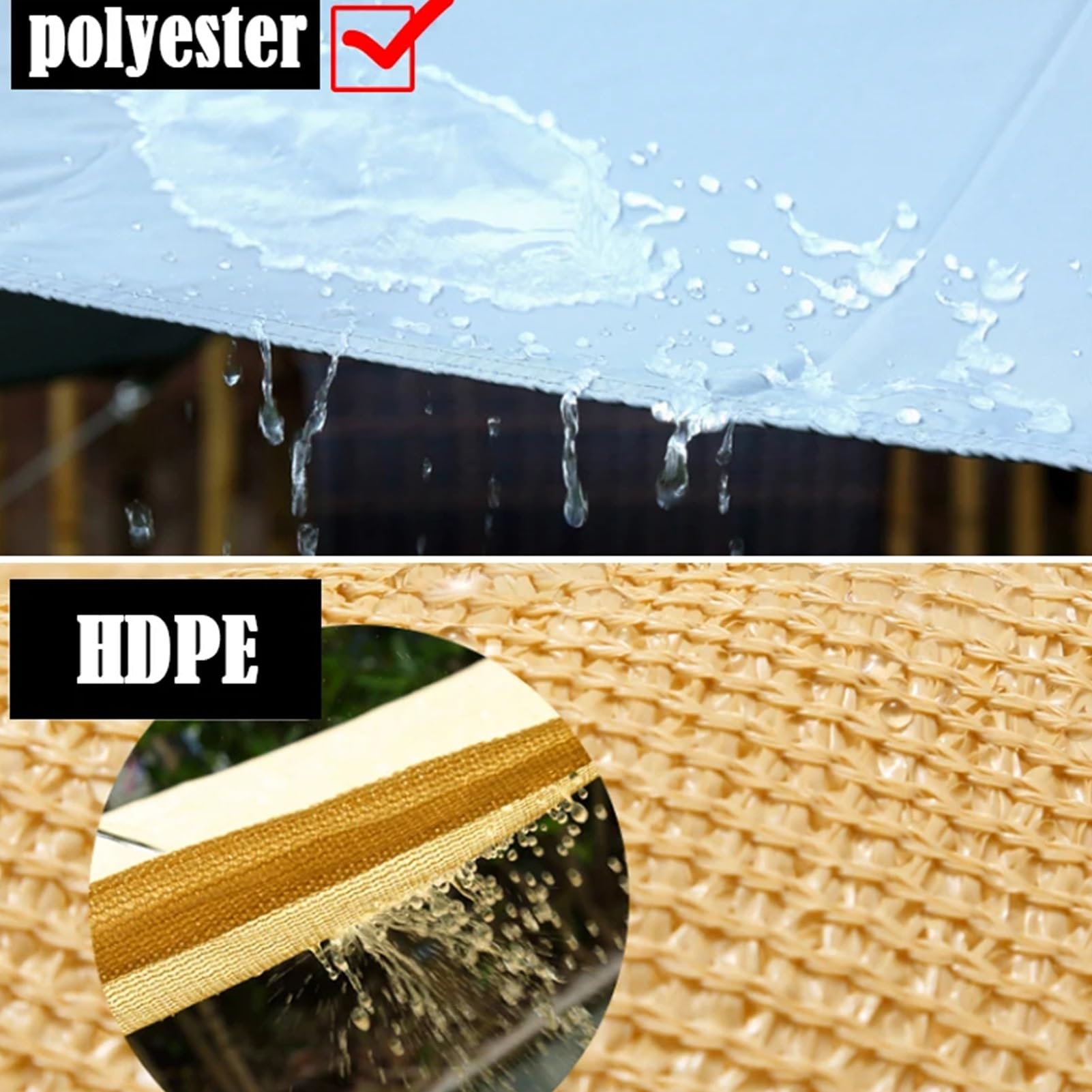 Ausziehbares Sonnensegel, UV-Schutz, wasserdicht, für Terrasse, Garten, Hinterhof, Terrasse, Pera, 1 x 2 m