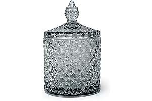 Exquisite Glass Bomboneras Jars