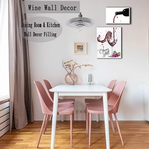 Miniatura 7 de FpxXwq Decoración artística de pared de vino de cocina de 15 pulgadas, divertida y moderna decoración de pared de madera de bar, selección para