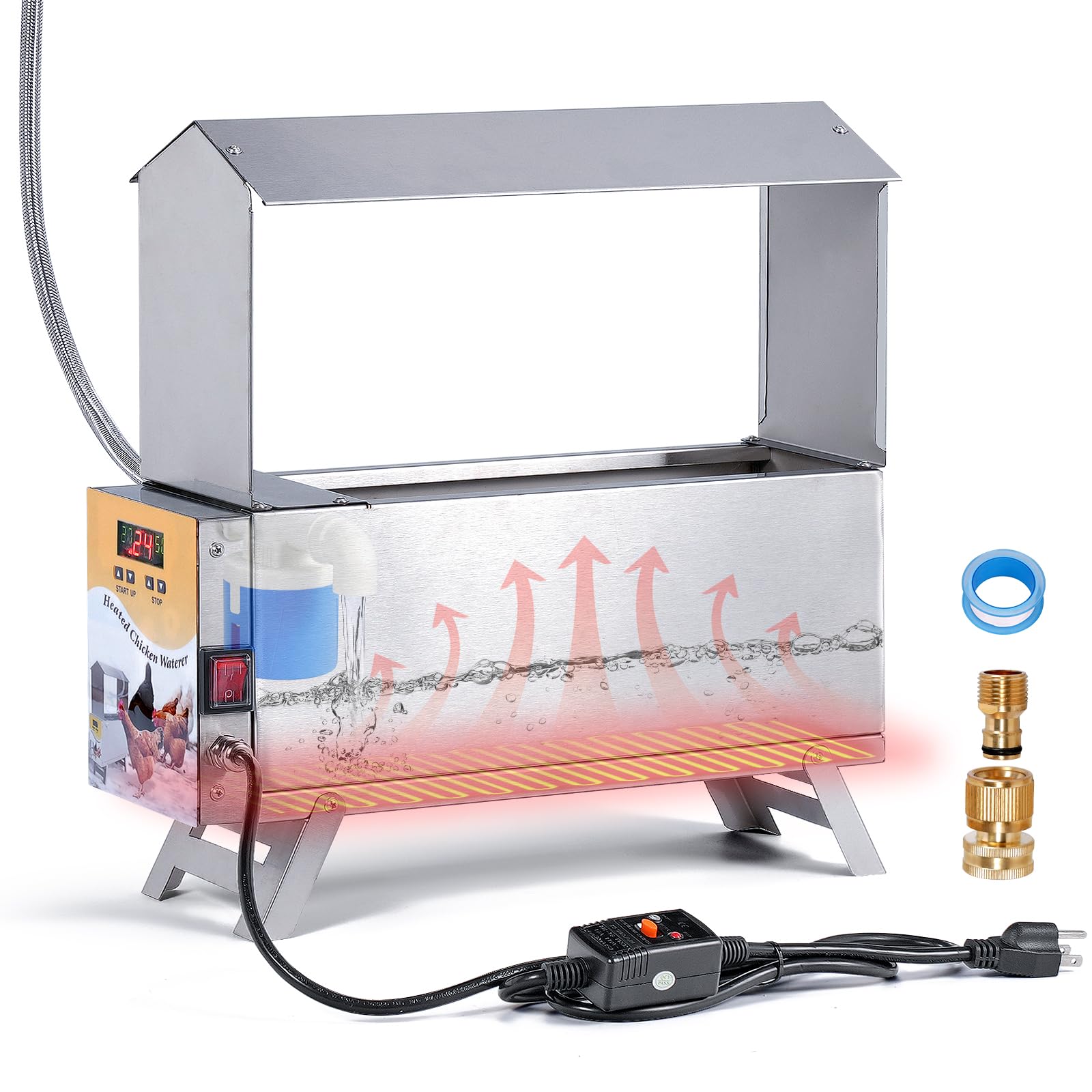 MUDUOBAN Heated Chicken Waterer