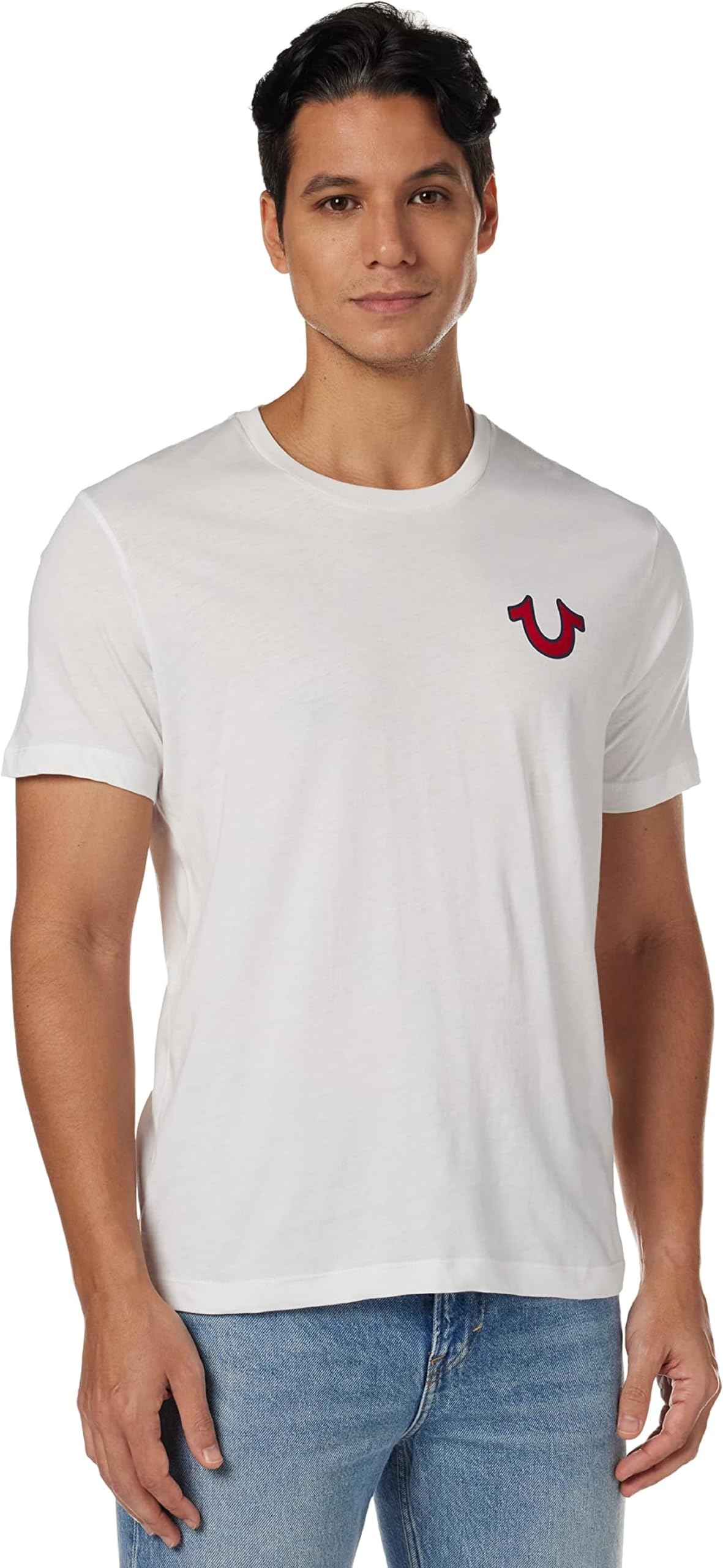 True Religion Men's Buddha Logo CEW Neck Tee Shirt