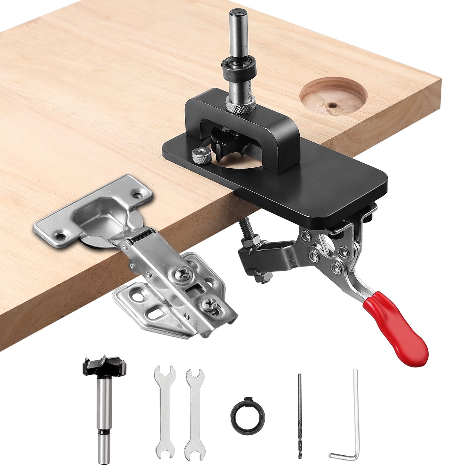 Buy 35mm Hinge Jig, AMTOVL Hinge Jig Drilling Hole Puncher