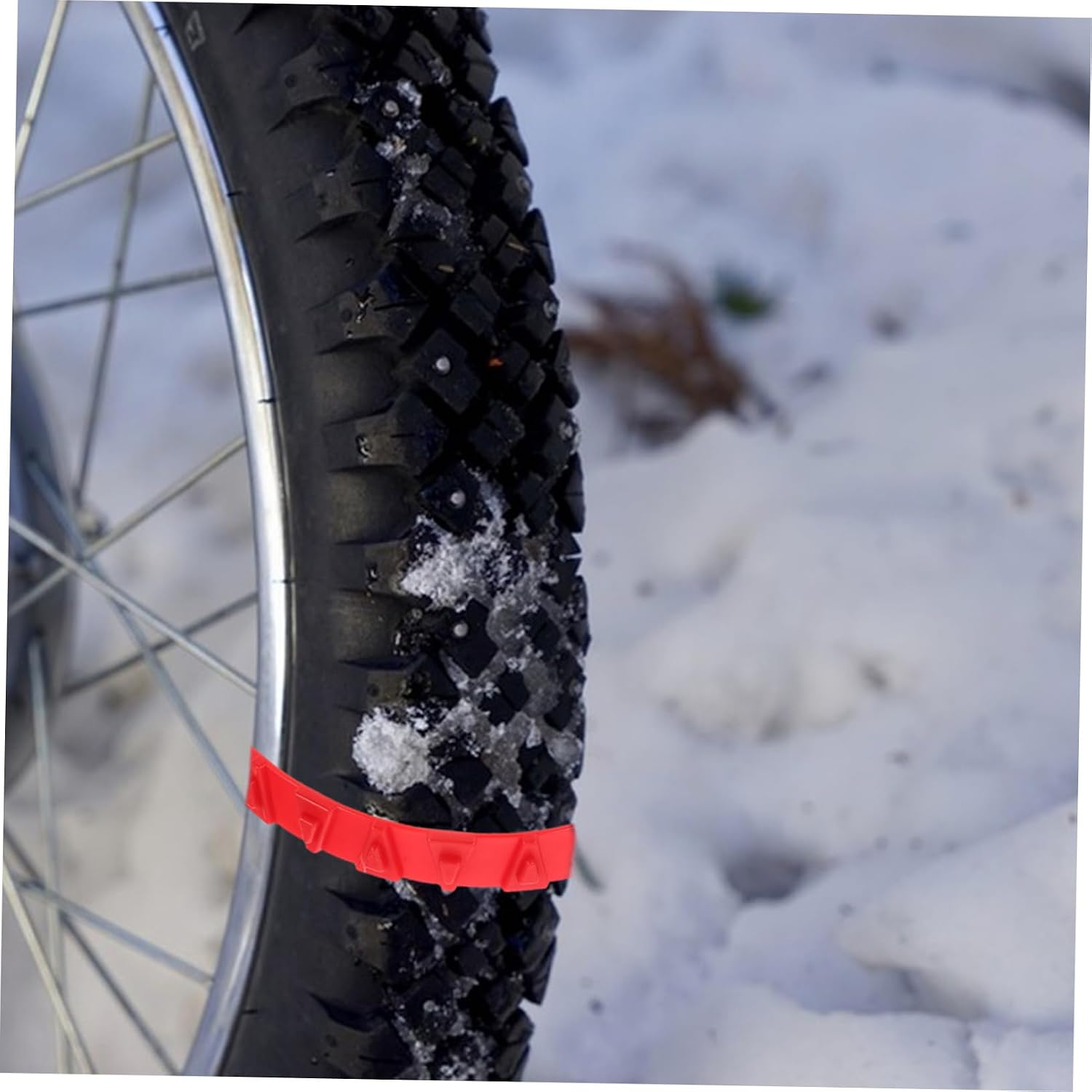 Gatuida Tire Traction Straps for Winter 10pcs Disposable Chains Quick Setup Rugged Construction for Vehicles