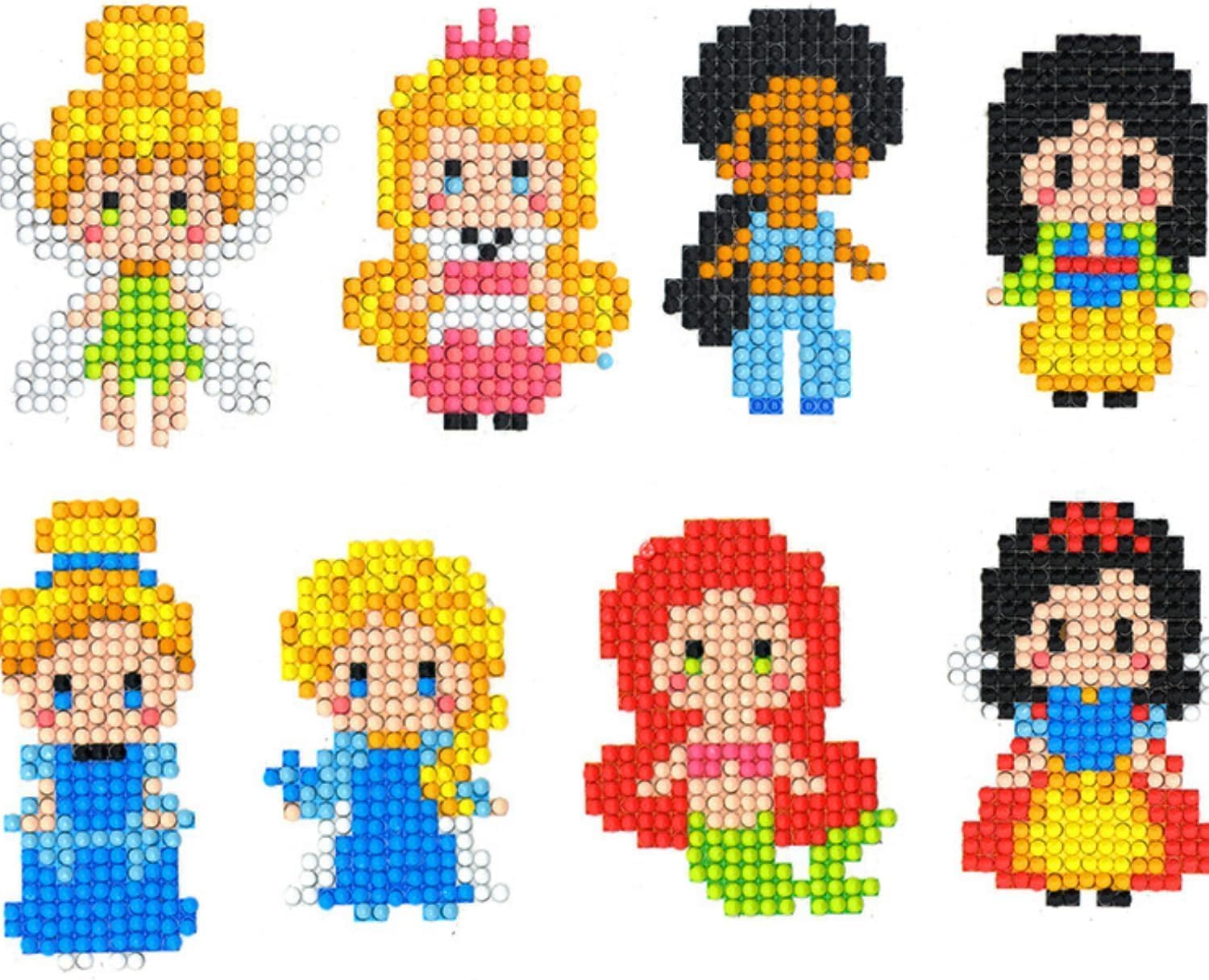 Amazon.co.jp: ダイヤモンドアート プリンセス セット 70*40㎜ シール