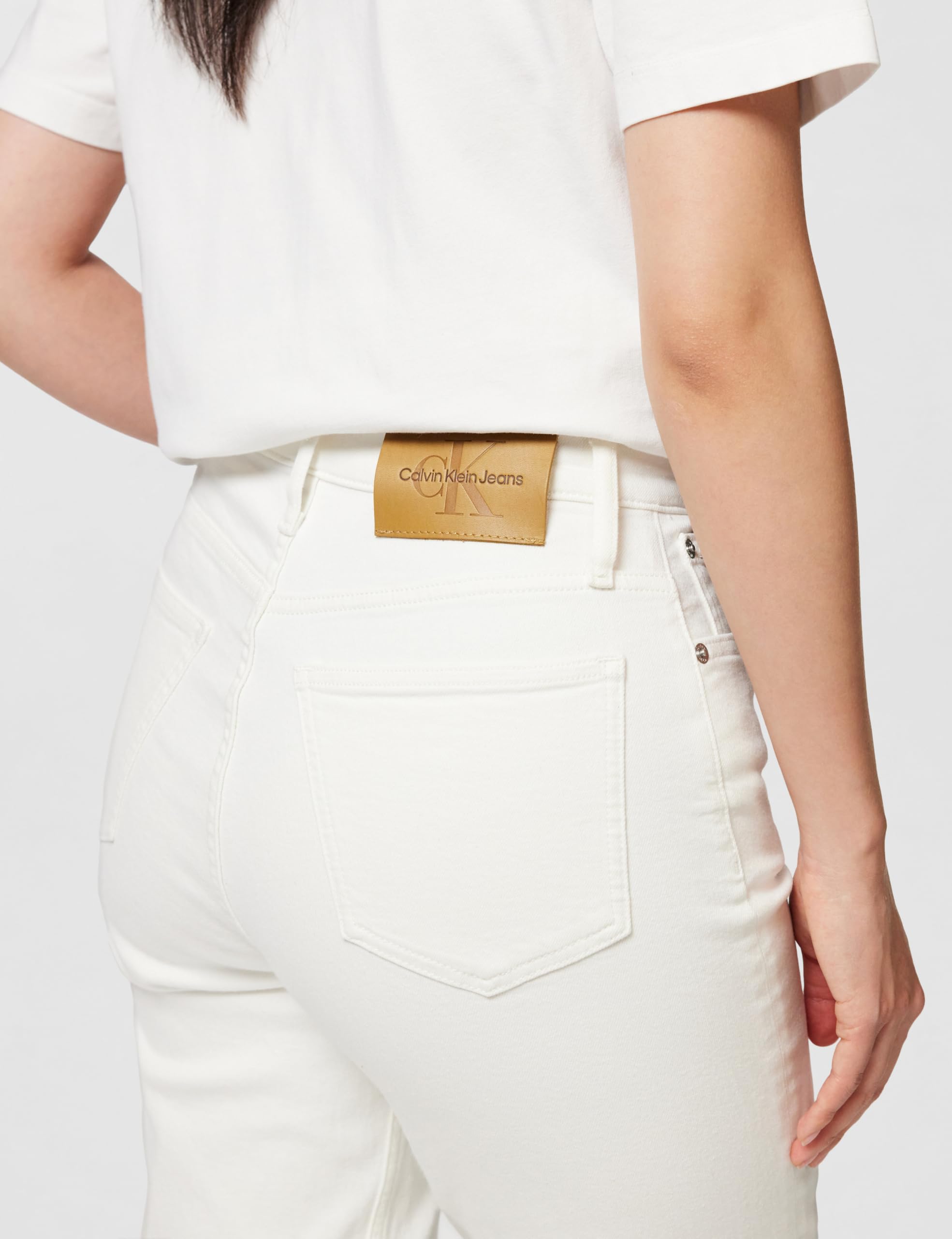 Calvin Klein - Mom Jean J20j225137, Rastremato Donna