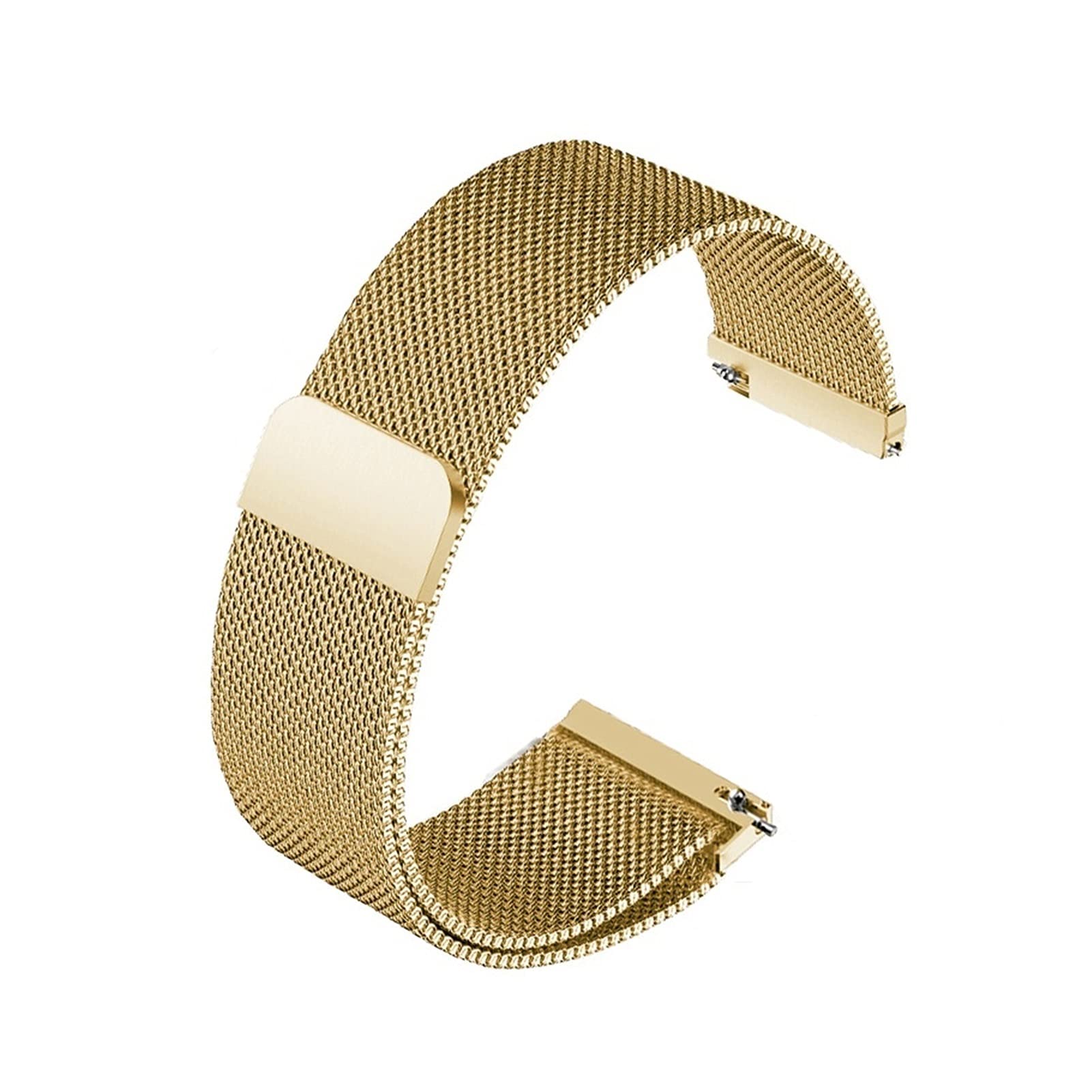 EKSED Correa de Reloj Correa de Pulsera de Acero Inoxidable de Malla magnética 12 14 15 16 18 20 22 mm Correa de Repuesto de Metal / 18 mm/Oro Rosa