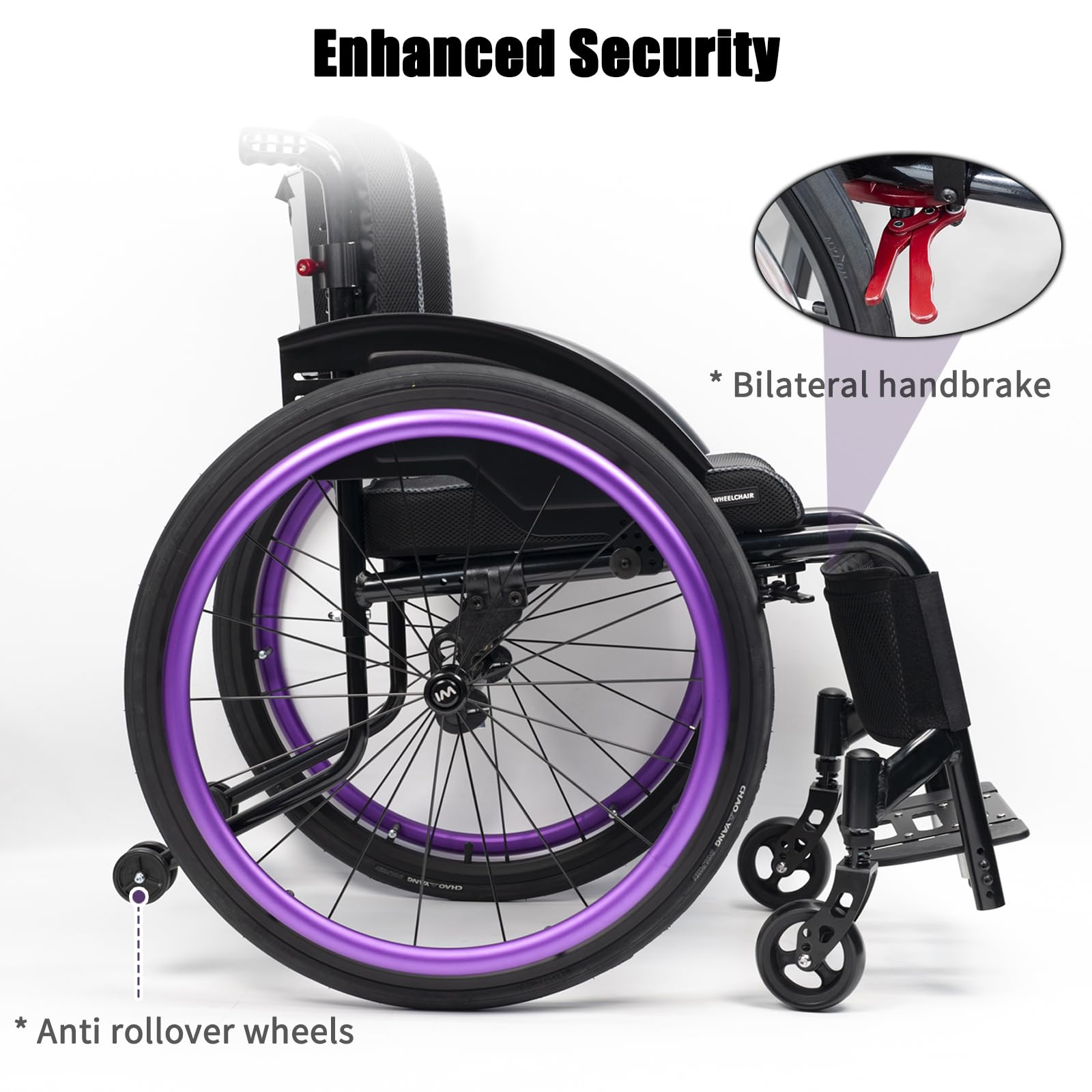 Silla De Ruedas Deportivas, Silla De Silla De Aleación De Aluminio Ultra Ligero, Silla De Ruedas De Transporte Autopropulsada, Sillas De Ruedas Manuales Portátiles, Fáciles De Ensamblar, Para Jóvenes,
