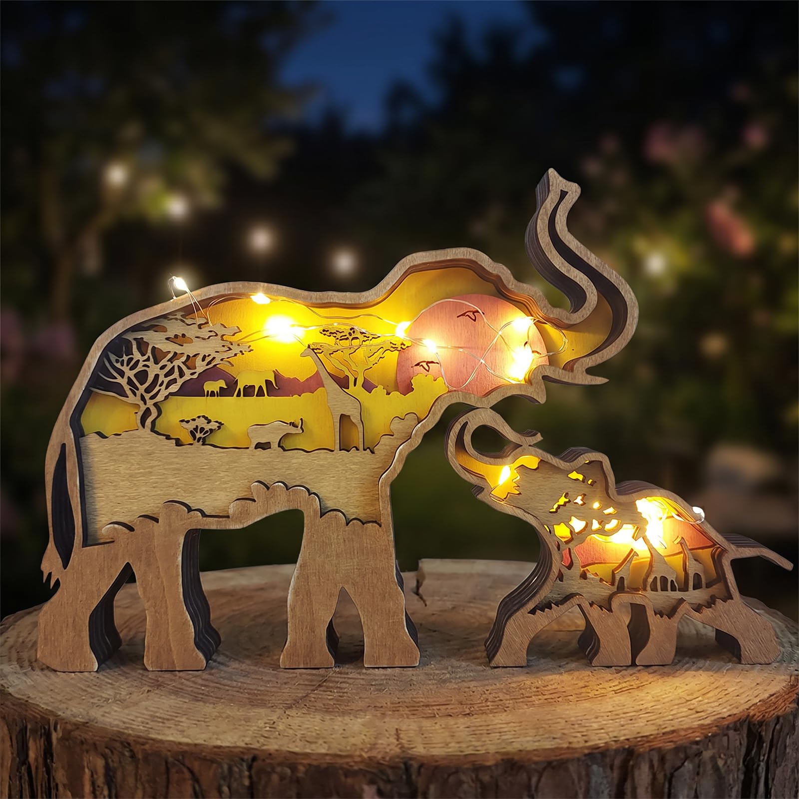 ハブとマングース 木彫り 置物 約40cm 動物彫刻 木製ベース付き インテリア Amazon.co.jp : Drawelry 3D 木彫り動物ランプ,木製動物彫刻ナイト