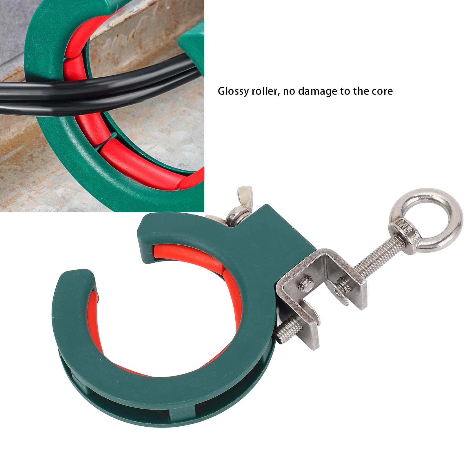 Cable Wire Threading Tool, Cable Tray Roller Wire Pulling Tool Dual Use Grip 65mm Nylon Stainless Steel - Image 2