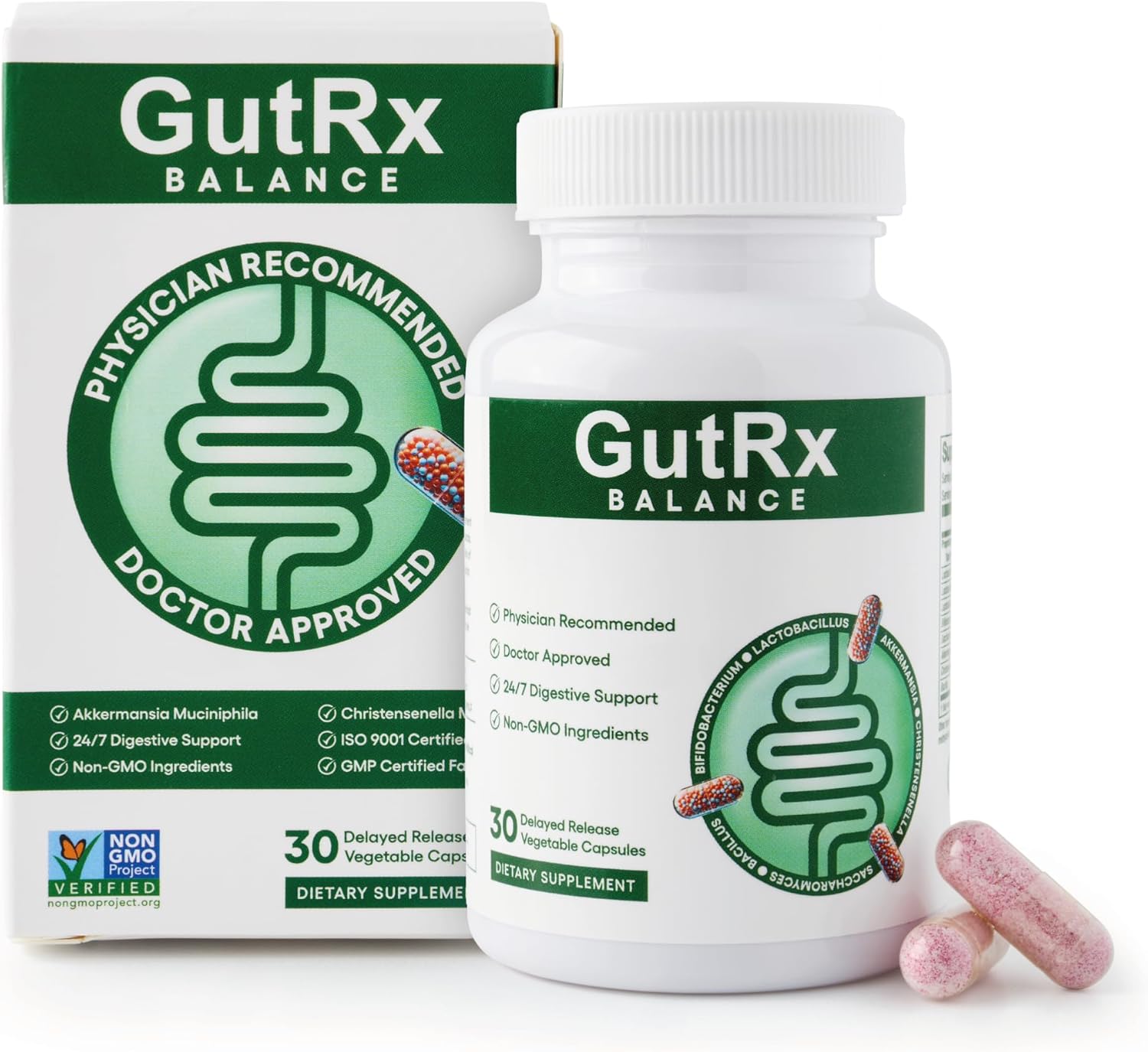 Balance – Next-Gen Probiotic with Akkermansia & Christensenella – 30 Billion CFU for Gut Health, Microbiome Support & Digestive Balance, with Plantarum & Longum, 30 Enteric-Coated Capsules