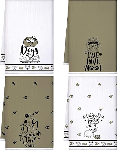 Miniatura 7 de Mixweer 4 toallas de cocina de abejas de verano con gnomo de abeja, toallas absorbentes para baño y té para decoración de baño, accesorios de